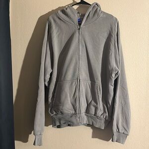 New! Unreleased Yeezy Gap Cotton Fleece Zip Hoodie - Size: Large - Light Gray